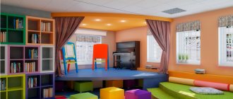 business at the opening of a private kindergarten