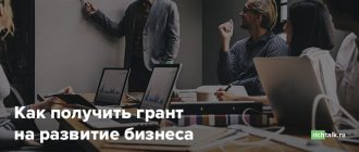 Инструкция получения гранта на развитие бизнеса