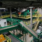 Equipment for waste recycling plant