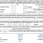 Образец заполнения АДВ-1 в 2019 году