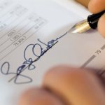 Подпись на документе контрагента