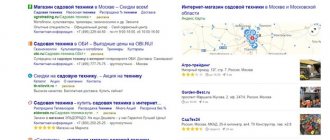 Search results with contextual advertising