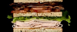 Turkey and Bacon Sandwich