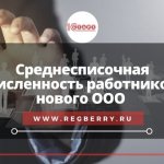 Сведения о среднесписочной численности работников вновь созданного ООО